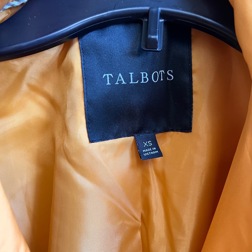 Talbots Yellow Gold Quilted Jacket 100% Polyester Size XS - Picture 7 of 8